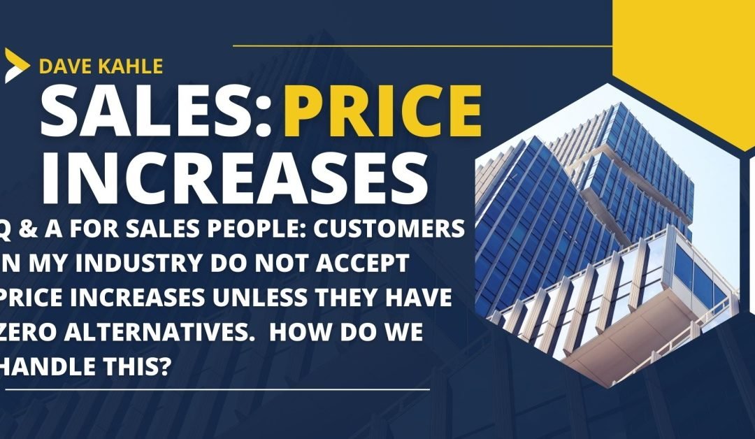 Price Increases in Sales