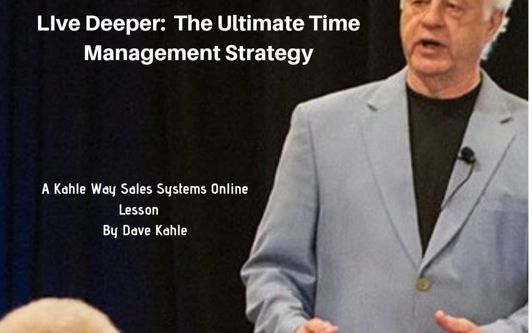 Live Deeper- Part Two:  Stay In Balance