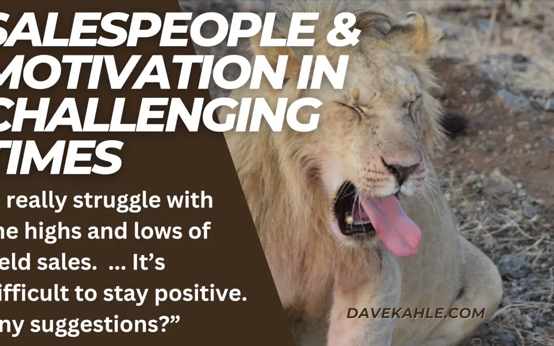 Salespeople & Motivation In Challenging Times