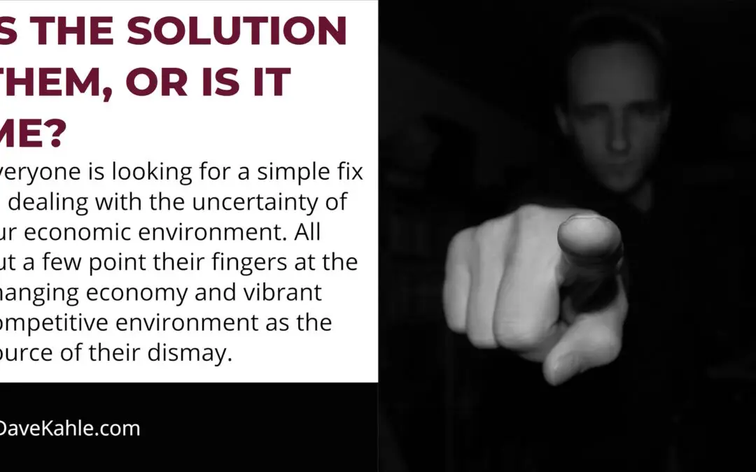 Is the solution them, or is it me?