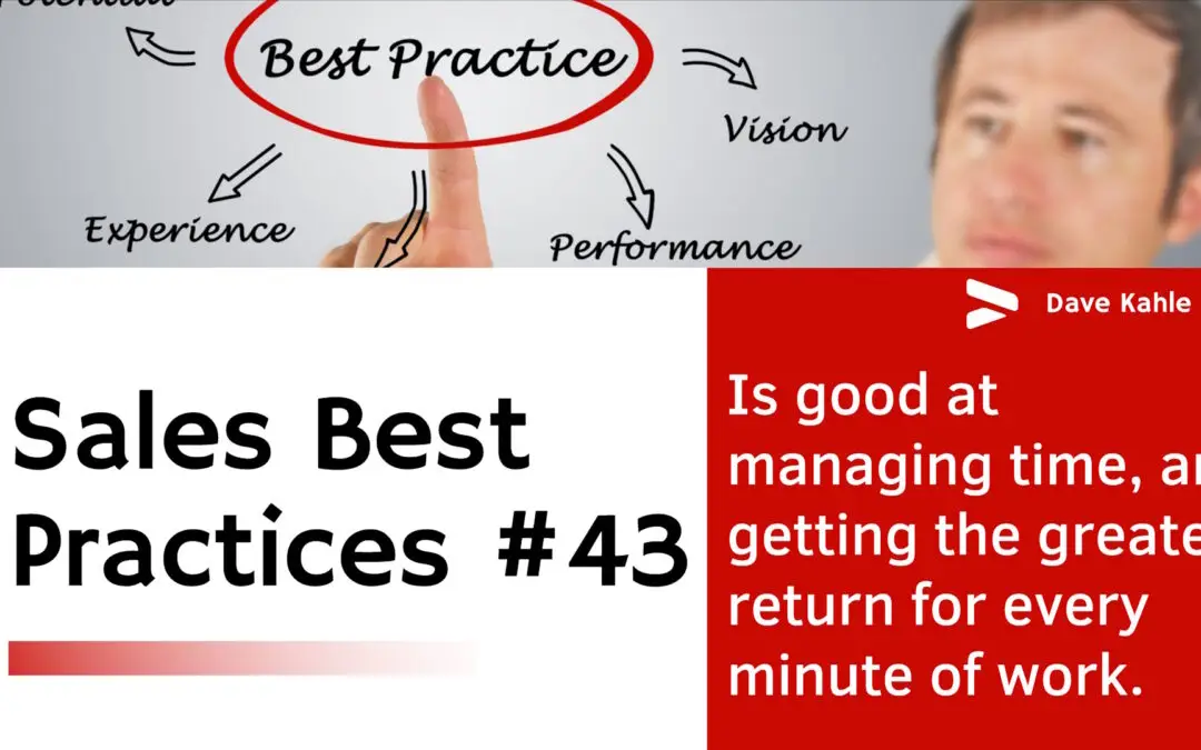 Sales Time Management – Best Practices #43