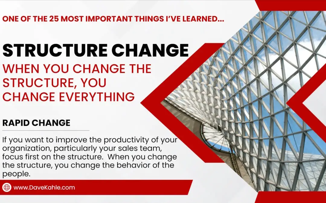 When You Change the Structure, You Change Everything