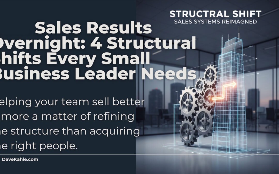 Sales Results Overnight: 4 Structural Shifts Every Small Business Leader Needs